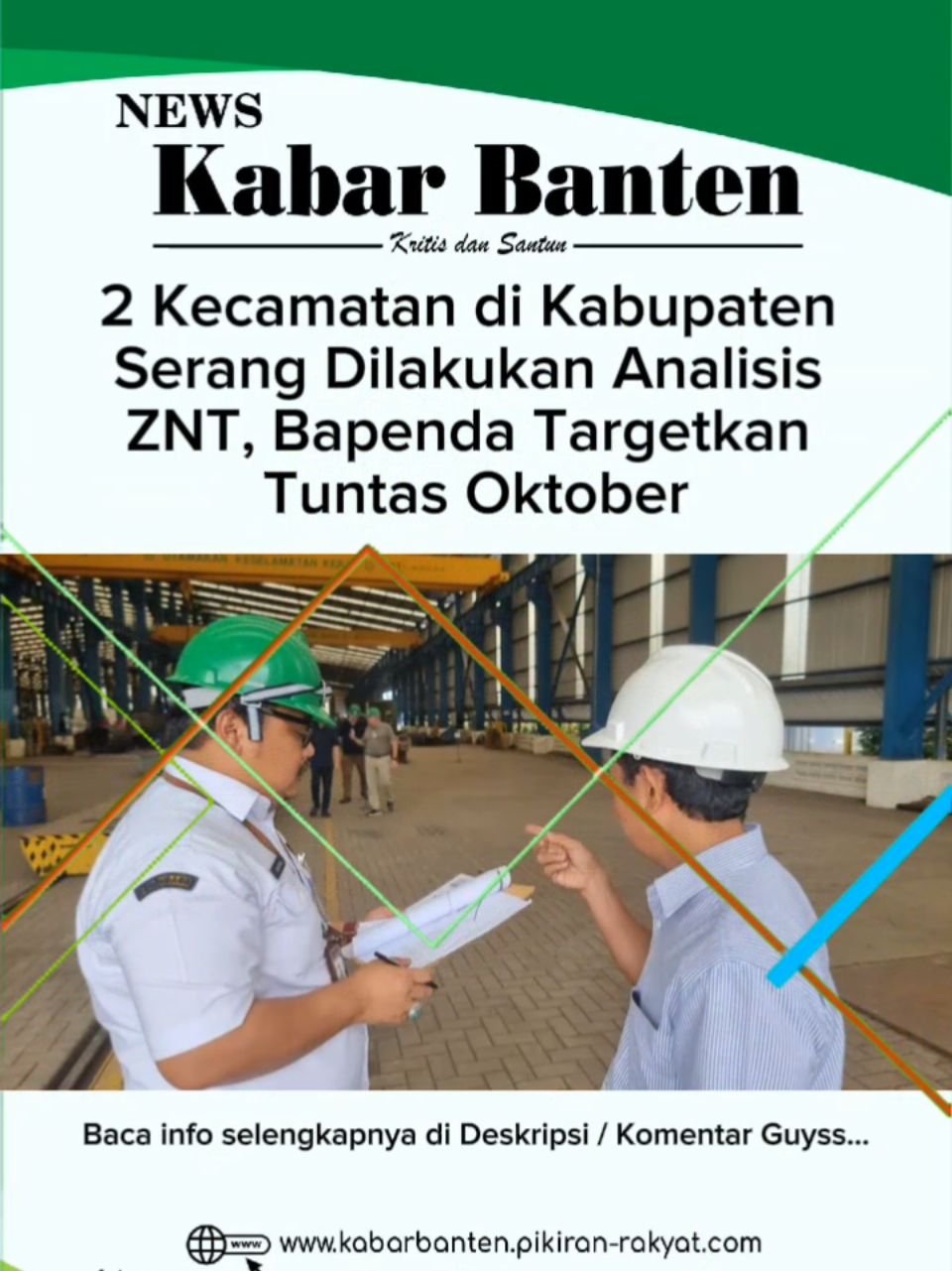 KABAR BANTEN - Pemutakhiran Zona Nilai Tanah atau ZNT di Kabupaten Serang kembali dilakukan tahun ini. ‎ ‎Tahun 2025 ada dua kecamatan yang dilakukan pemutakhiran ZNT. ‎ ‎Kedua kecamatan yang dilakukan pemutakhiran ZNT tersebut yakni Bandung dan Pulo Ampel. ‎ ‎Kepala Bidang Pendataan Pendaftaran dan Penetapan Bapenda Kabupaten Serang Pandu Pangestu mengatakan, tahun ini ada dua kecamatan yang dilakukan analisis ZNT, yakni Bandung dan Puloampel.  ‎ ‎Analisis ZNT sudah dilakukan sejak beberapa tahun lalu.  ‎ ‎