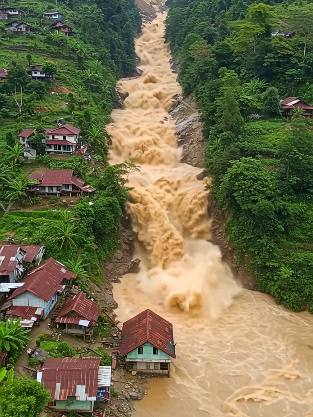 Pemuda nekat terjun ke banjir?! Di tengah derasnya banjir lumpur, seorang pemuda di Jawa Barat berlari hanya dengan seutas tali di tangannya. Bukan untuk dirinya… tapi demi menyelamatkan seekor sapi yang terjebak. Penduduk hanya bisa menyaksikan dari atas rumah.