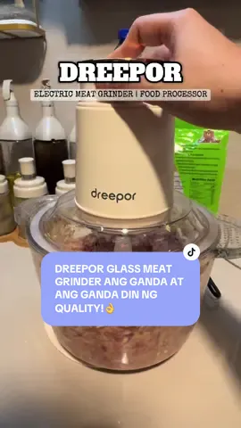 Dreepor Electric meat grinder food processor which has motor protection system techology which prevent from clogging and overheating.#foodprocessor #glassmeatgrinder #meatgrinder #dreepor #dreepormeatgrinder 