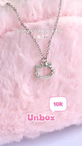 Vòng cổ hello kitty xinh xĩu mà chỉ có 10🐟 thôi í #piuilu_unbox #vongconu #daychuyennu #vongcohellokitty #hellokitty 