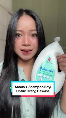 Bolehh bgt dong! ini bisa dipake dari bayi sampe orang dewasa😍 bisa buat sabun + shampoo jga✨@johnsonsbaby.id  #MandiSusuGlowing #JohnsonsBaby