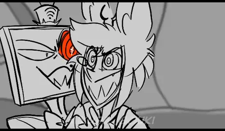 What if in Hazbin Hotel S2, Vox finally succeeded in hypnotizing alastor. 📌Crd: Mikura on yt #hazbinhotel #hazbinhoteledit #alastor #vox #radiostatic