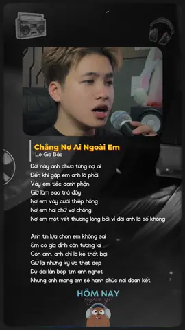 Đời này anh chưa từng nợ ai… #changnoaingoaiem #legiabao #longhohuynh #bmz #music 