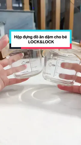 Bộ 3 hộp thuỷ tinh đựng đồ ăn dặm Lock&Lock. Thuỷ tinh chịu nhiệt, chất liệu an toàn #thinhhanh #xuhuong #andam #locknlock #hopdungthucan 