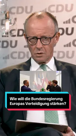 Wie will die Bundesregierung Europas Verteidigung stärken? 👆 #sommerinterview #cdu @CDU Deutschlands 