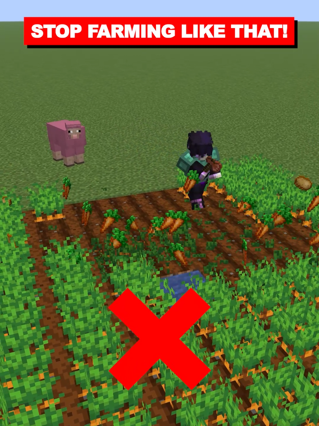 Minecraft Auto Crop Farm! #minecraftfarm #Minecraft #minecrafttutorial 
