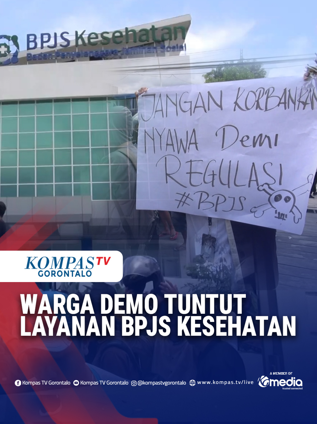 Aliansi Mahasiswa Kesehatan dan Masyarakat Geruduk Kantor BPJS Kesehatan Gorontalo #kompasgorontalo  #gorontalo