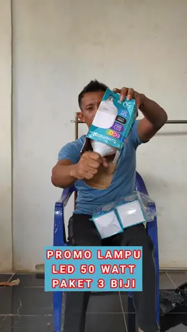 Promo-promo lagi ada paket lampu led 50 watt dengan dibandrol harganya yang murah lampu yang sudah bergaransi dengan Cahaya penerangannya yang jernih dan terang sekali tentunya juga awet,monggo khusus hanya berlaku dikeranjang kuning ini saja adanya paket 3pcs lampu led yang sudah 50 watt dengan harganya yang murah bisa ambil dari sekarang sebelum Kehabisan njeh  #lampuled #lampuled3pcsmurah #lampuledbergaransi #lampuled50watt #lampuledterang 