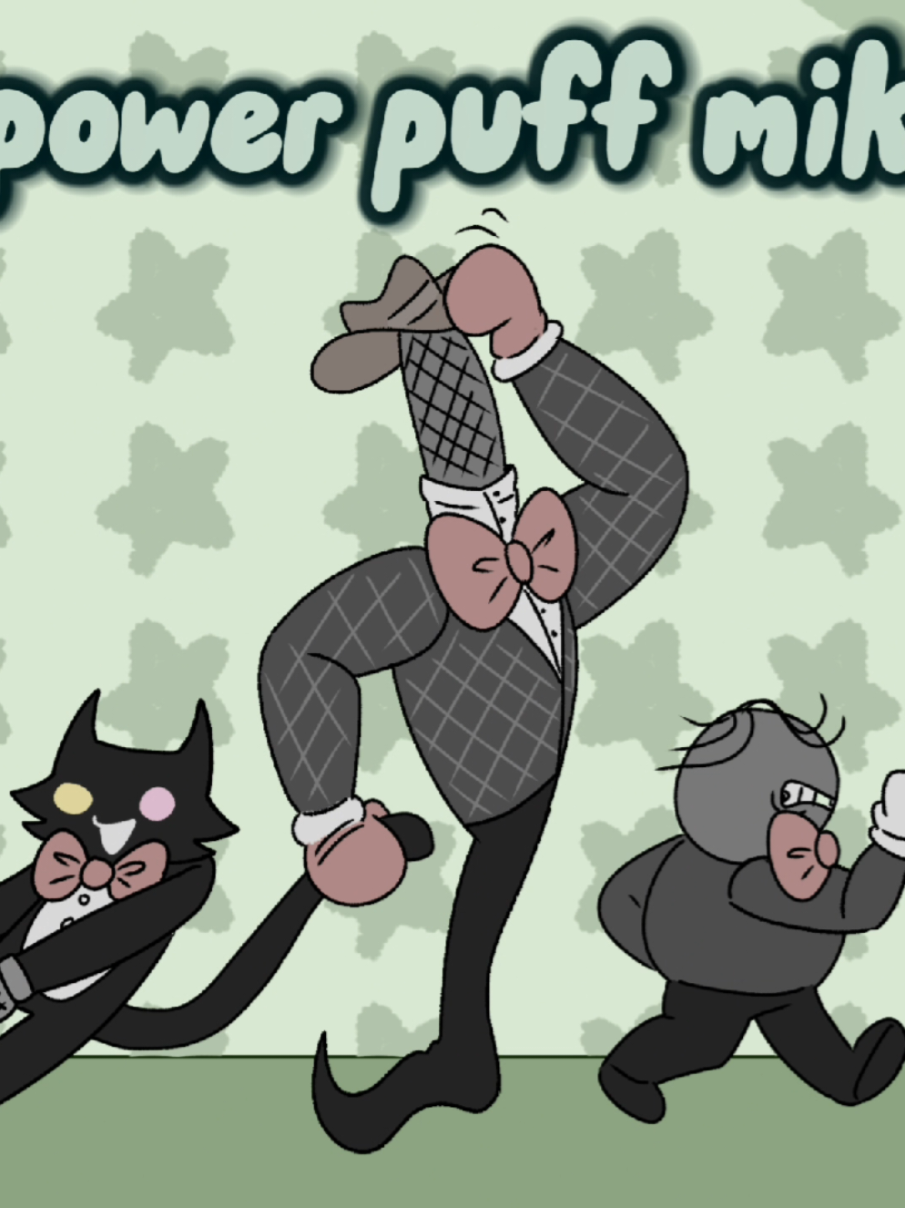 the power puff mikes! #deltarune  i have no idea what brought this idea on XD 