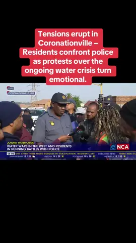 Tensions erupt in Coronationville – Residents confront police as protests over the ongoing water crisis turn emotional. #news #johannesburg #southafrica #protest #viral 