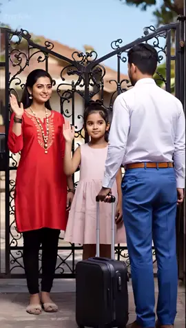 Dad is on business trip, and they're having a great time at home. 