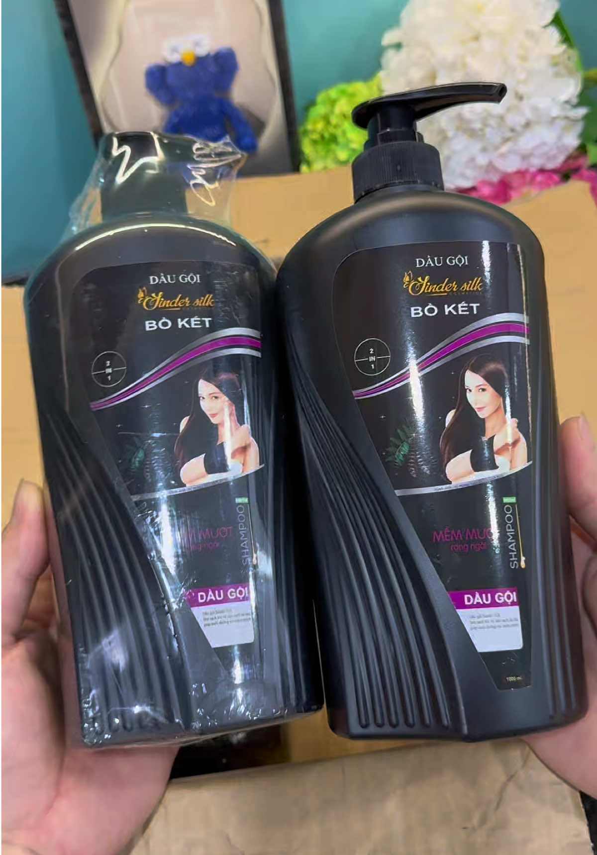 Combo 3 chai dầu gội bồ kết #emkieutaphoa #daugoiboket #daugoiboketthaoduoc #combo3chaidaugoiboket #