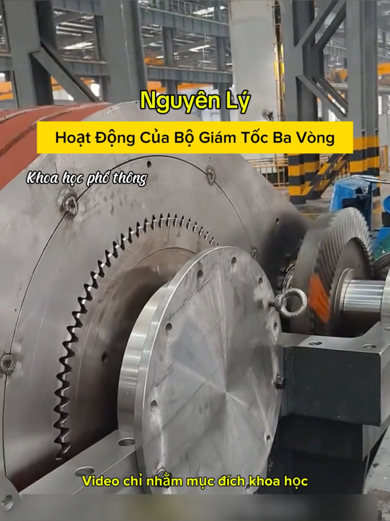 Nguyên lý hoạt động của bộ giảm tốc ba vòng #khoahoc #khampha #kienthuc