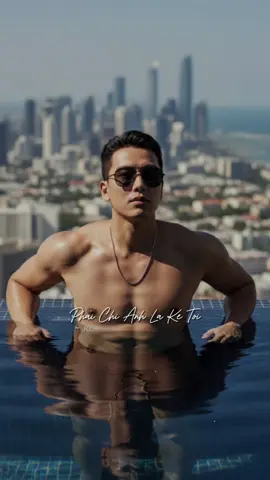 #cauut_gemini #chatgemini #Prompt #photography #ai . Tạo ảnh bằng chat Gemini: Promrt👉 Cinematic lifestyle photography, a high-fashion, aspirational shot of a handsome, confident, muscular young man. He wears black sunglasses and a thin silver chain, relaxing at the edge of a luxurious rooftop infinity pool, which dips to his chest. The backdrop is a vast, sprawling, hazy modern coastal cityscape that creates a stunning bokeh effect. The light is bright, direct sunlight, creating sharp highlights on the skin and creating ripples in the dark blue water. The overall mood is one of high-end luxury, success, and tranquility. 8k resolution, hyperreal, FHD