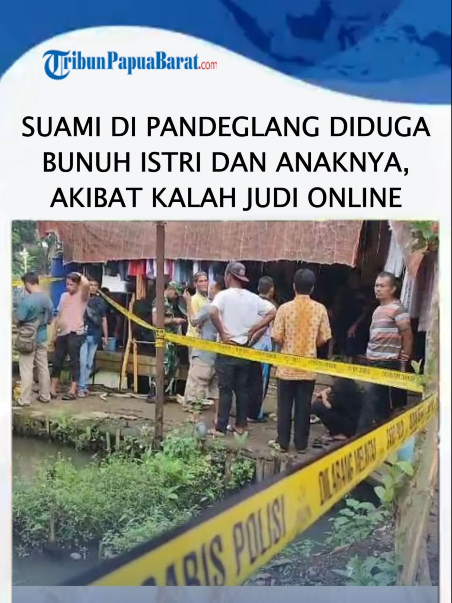 Suami di Pandeglang Diduga Bunuh Istri dan Anaknya, Dugaan Motif karena Kalah Judol TRIBUNNEWS.COM - Ibu berinisial IN (24) dan anak berusia delapan bulan berinisial IK tewas di dalam rumahnya di Desa Purwaraja, Kecamatan Menes, Kabupaten Pandeglang, Banten pada Kamis (11/9/2025) dini hari sekira pukul 03.00 WIB. Dikutip dari Tribun Banten, mereka diduga dibunuh oleh suami sekaligus ayah korban berinisial Iq (23). Sementara, jasad korban pertama kali ditemukan oleh mertua pelaku pada Kamis pagi sekira pukul 08.00 WIB. Artikel ini telah tayang di Tribunnews.com dengan judul Suami di Pandeglang Diduga Bunuh Istri dan Anaknya, Dugaan Motif karena Kalah Judol, https://www.tribunnews.com/regional/7727146/suami-di-pandeglang-diduga-bunuh-istri-dan-anaknya-dugaan-motif-karena-kalah-judol. Penulis: Yohanes Liestyo Poerwoto Editor: Tiara Shelavie