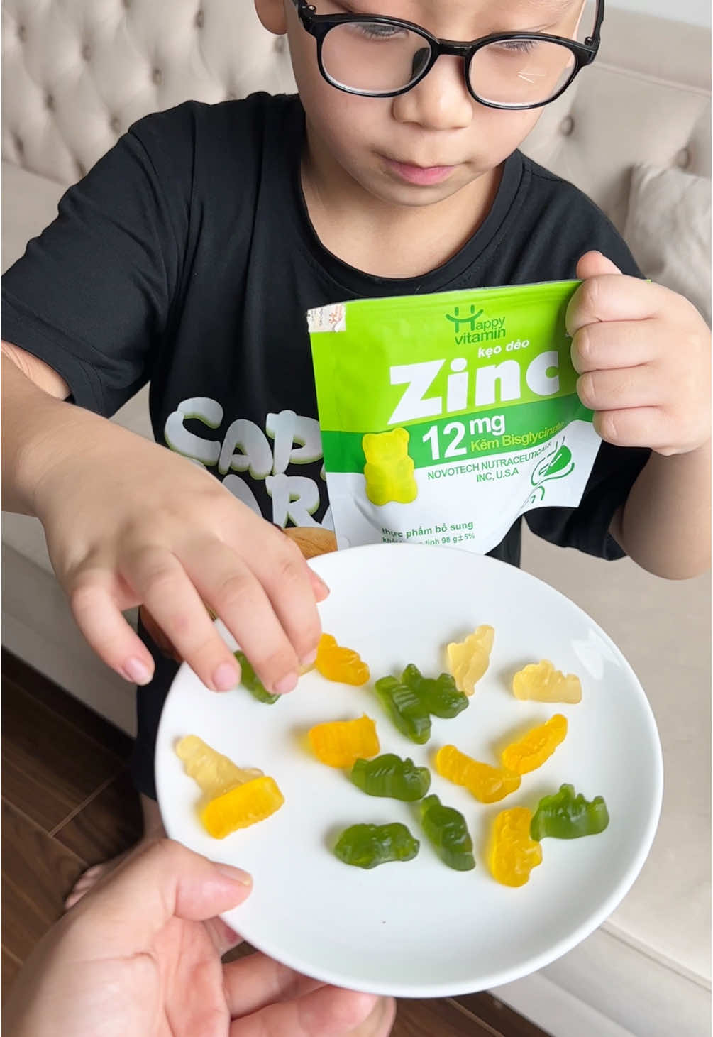 Kẹo dẻo bổ sùn Kẽm cho bé #mevabe #happyvitamin 