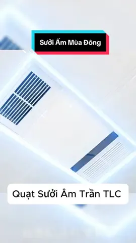 Quạt sưởi âm trần thiết kế tinh gọn, dễ dàng lắp đặt #noithatthongminh #hiendai #suoiam #thietbigiadung 