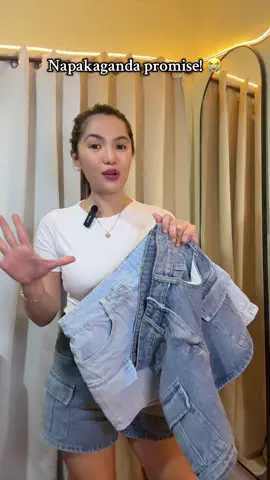 Magiging favorite shorts nyo to #denimshortsforwomen #denimshorts #cargoshorts 