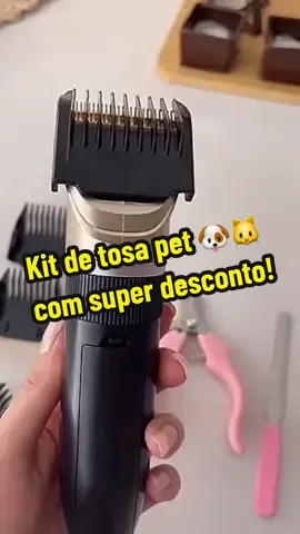 Cuide do seu pet com praticidade e economia! Kit completo de tosa em oferta. #PetsFelizes #CuidadoPet #MaquinaTosa #Achadinhos #ofertaespecial 