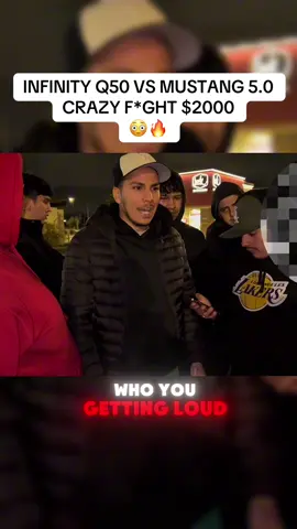 FULL F*GHT legalstreetrace_ IG @Drakebuilt  #viral #fyp #streetracing #q50 #mustang 