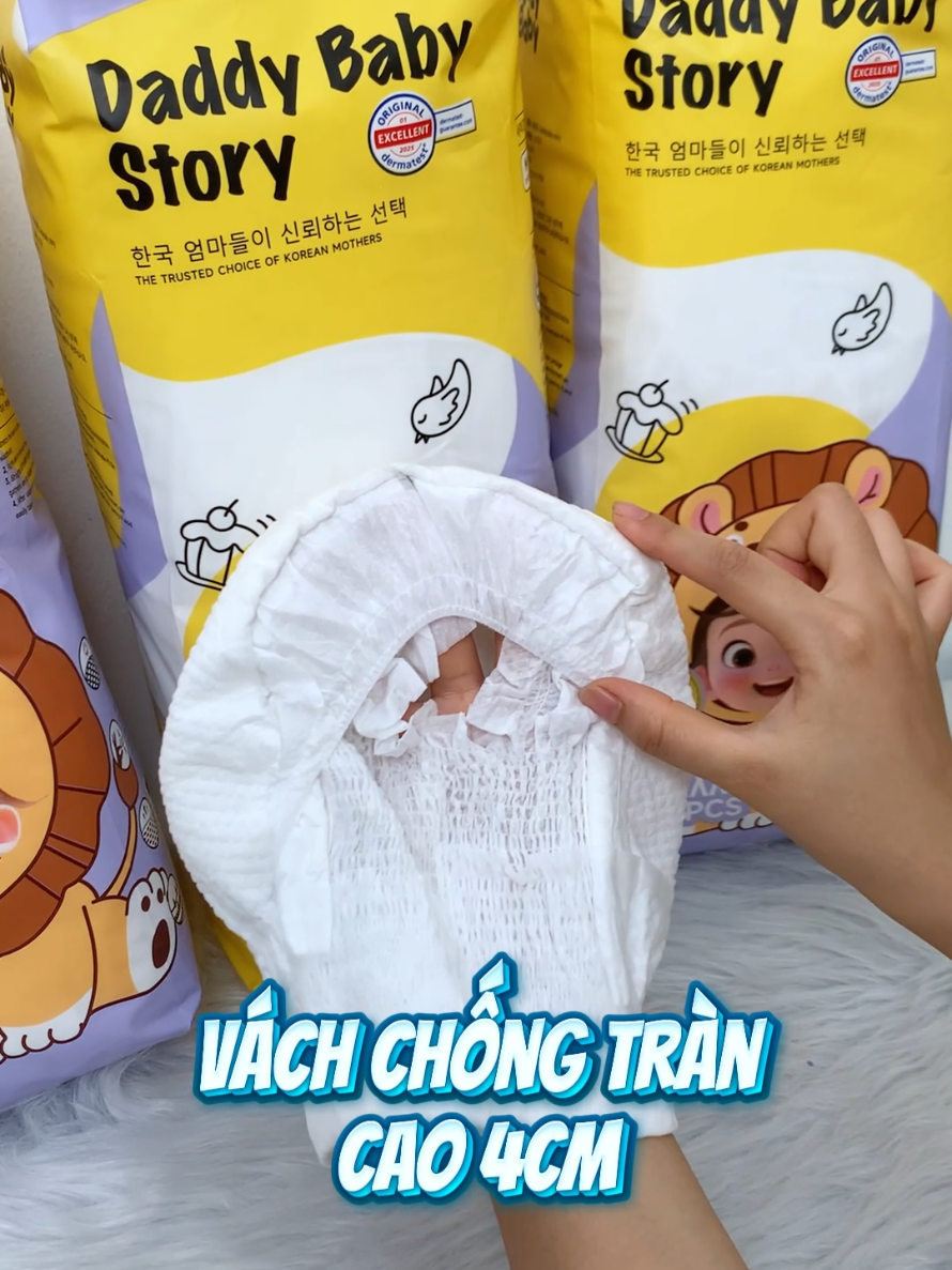 Giấc ngủ của bé không trọn vẹn chỉ vì 1 chiếc bỉm kém chất lượng, mẹ đã thử cho bé dùng Daddy Baby chưa? #bimchongham #bimchongtran #daddybaby #bimchobe #bimhanquoc 