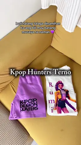 Kpop Hunters Terno for Kids #ootdforkids #ternoforkids #kpophunters #sodapop #kpophuntersterno 
