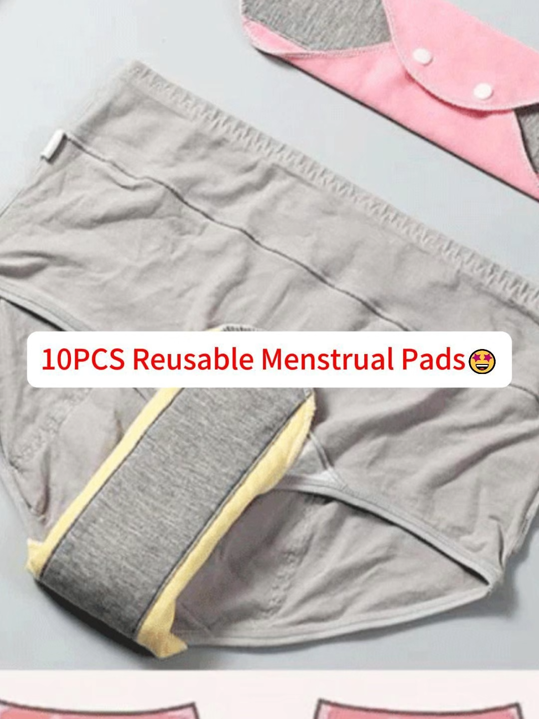 10PCS Menstrual Pads! Maaaring hugasan at magamit muli!#fyp #foryou #tiktok #women #womenpads #menstrualpad #menstrual #menstrualnapkin #waterproofpad #Sanitarynapkin #Pantypad #Sanitary #sanitaryware