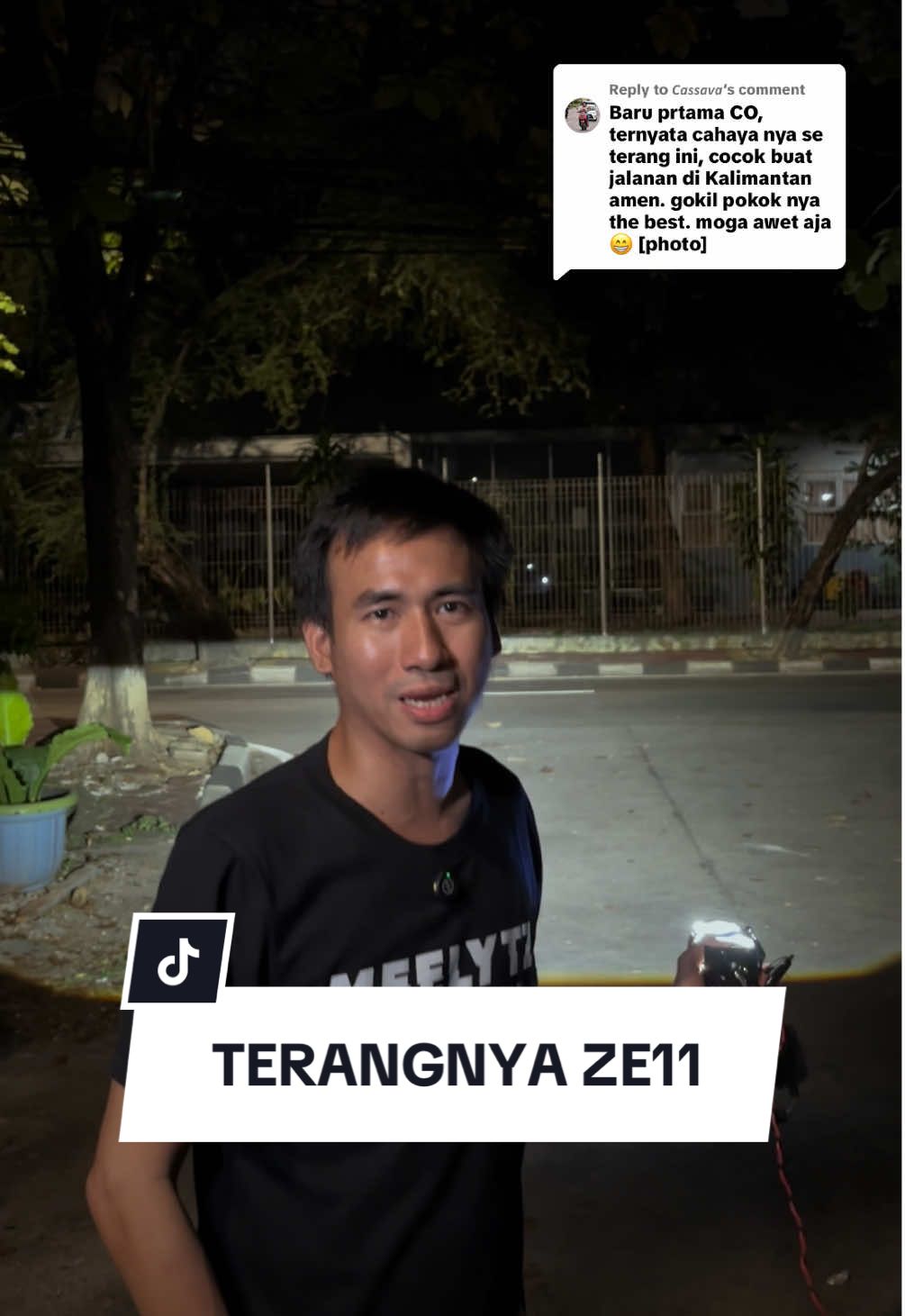 Replying to @𝘾𝙖𝙨𝙨𝙖𝙫𝙖 sudah terbukti terangnya ze11.. #biled #biledprojector #tv #helm #amen 