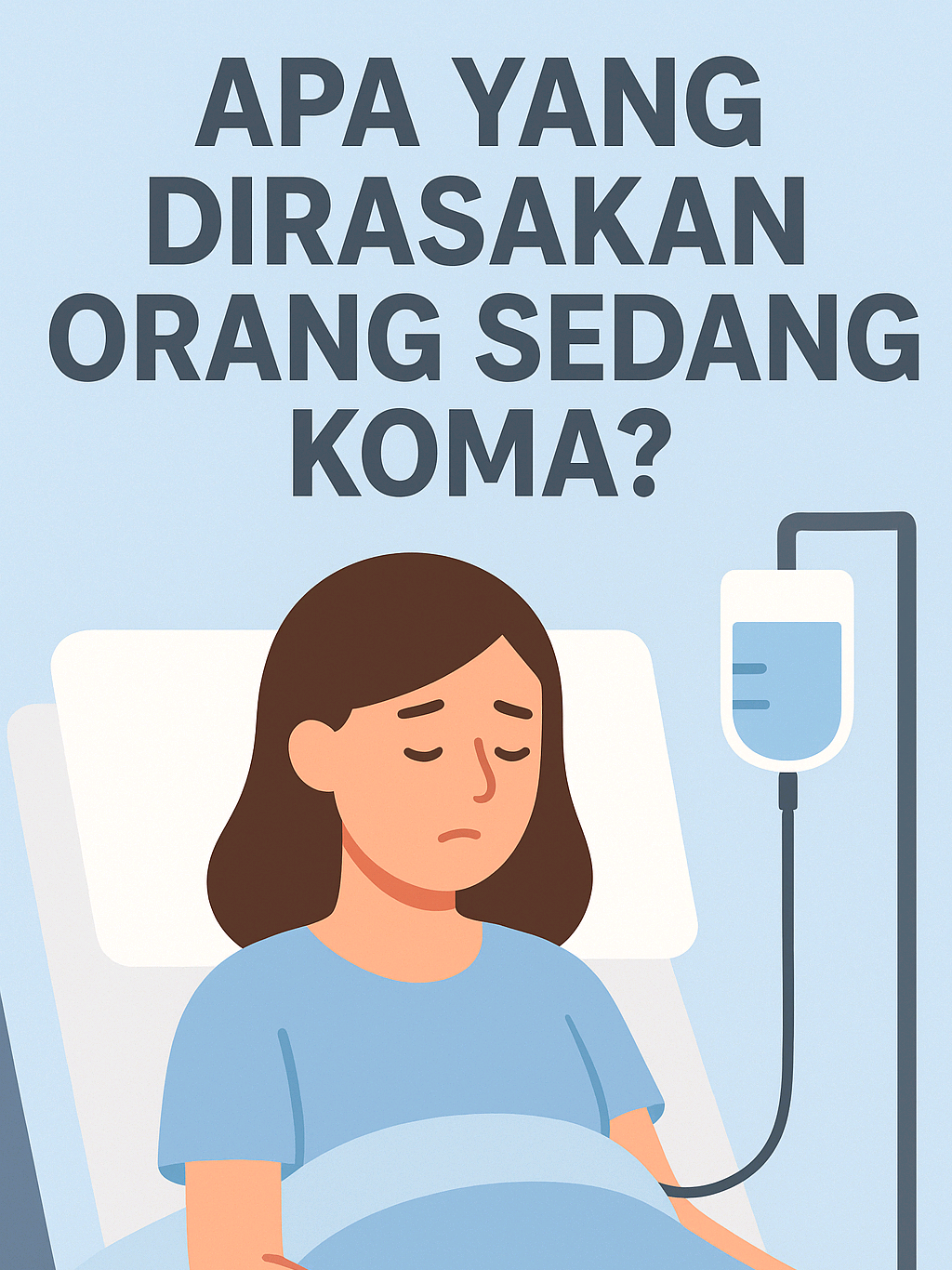 PENJELASANYA👇 🌙 Apa yang Dirasakan Orang Saat Koma? Koma adalah kondisi ketika seseorang tidak sadar dalam waktu lama, tidak bisa dibangunkan, dan tidak memberikan respons terhadap lingkungan sekitarnya. Meski terlihat seperti “tidur panjang”, sebenarnya keadaan koma jauh lebih kompleks. 1. Tidak Sadar Penuh Orang koma tidak bisa merasakan atau merespons dengan sadar terhadap suara, sentuhan, atau cahaya. Namun, beberapa penelitian menunjukkan otak masih bisa menangkap rangsangan tertentu, misalnya suara orang terdekat. 2. Tidak Merasakan Waktu Bagi sebagian pasien, koma terasa seperti 