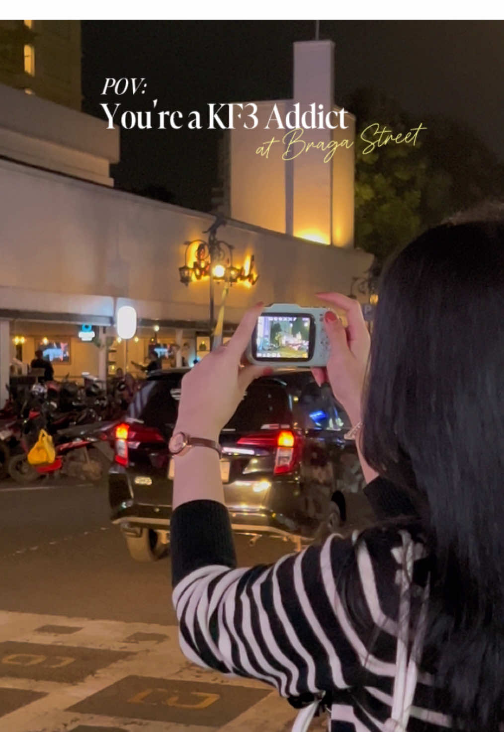 POV: You’re a KF3 Addict 📸 📍Braga Street, Bandung #kitbeez #kitbeezcamera #kitbeezkf3 #fyp #fypシ゚ 