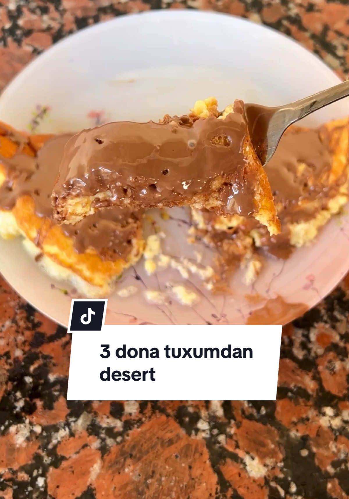 Atigi 3 dona tuxumdan shunaqa ajoyib desert tayyor!” 🍮✨ #Desert #Shirinlik #OshxonaSirlari #Mazali #ShirinTaom #DesertVaqti #Oshpazlik #MazaliTaom #SweetMoments