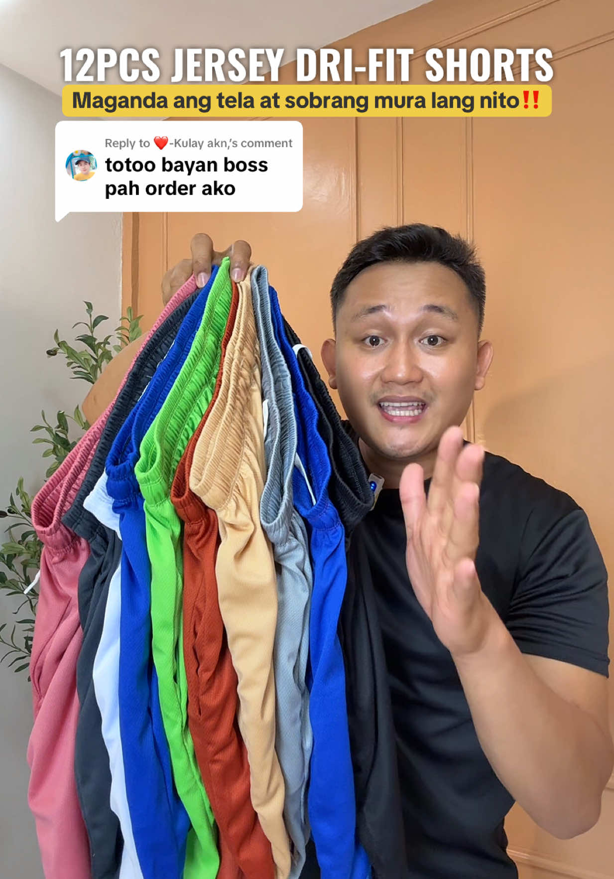 Replying to @❤️-Kulay akn, Sobrang dami na nito assorted color ng jersey drifit shorts pa! Maganda pang gift to. #jerseyshorts #basketballshorts #drifitshorts #shorts #menshorts 