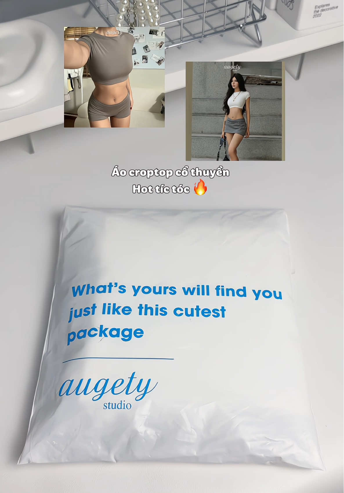 Con áo ng.on nhất tui từng coá🤒 #review #unboxing #aocroptop #aocroptopcothuyen ##augety 