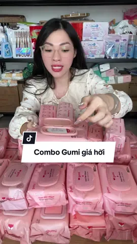 Nhà mình xài hao thì mua combo 10 bịch khăn ướt Gumi này cho lợi nè mn ơi #khanuot #khanuotgumi #khangiayuot #khangiayuotkhongmui #gumi 