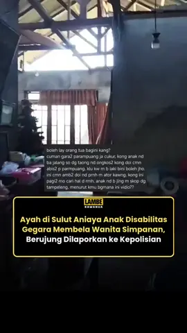 Entah apa yang ada di pikiran seorang ayah di Ratatotok, Minahasa Tenggara, Sulawesi Utara ini. Menurut pemosting sang ayah tega menganiaya anaknya yang merupakan penyandang disabilitas hanya karena lebih memilih membiayai wanita simpanannya ketimbang memperhatikan sang anak sendiri. Tak terima dengan perlakuan kejam tersebut, sang anak akhirnya melaporkan ayah 