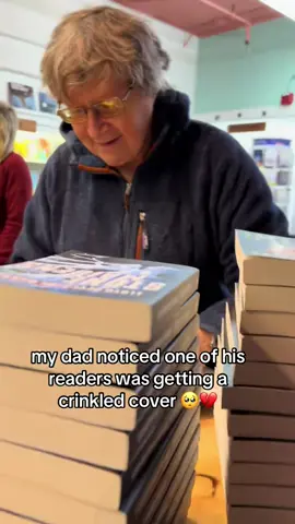 He checks every book 🥹 books in our 🔗 #crimethriller #stonemaidens #trendingbooks #BookTok 