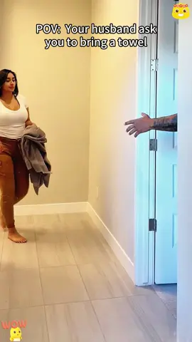Is your husband like this too?#funny #funnnyvideos #foryou #interesting #clothes#bathwowel #tiktok #husbandwife #boyfriend #girlfriend 