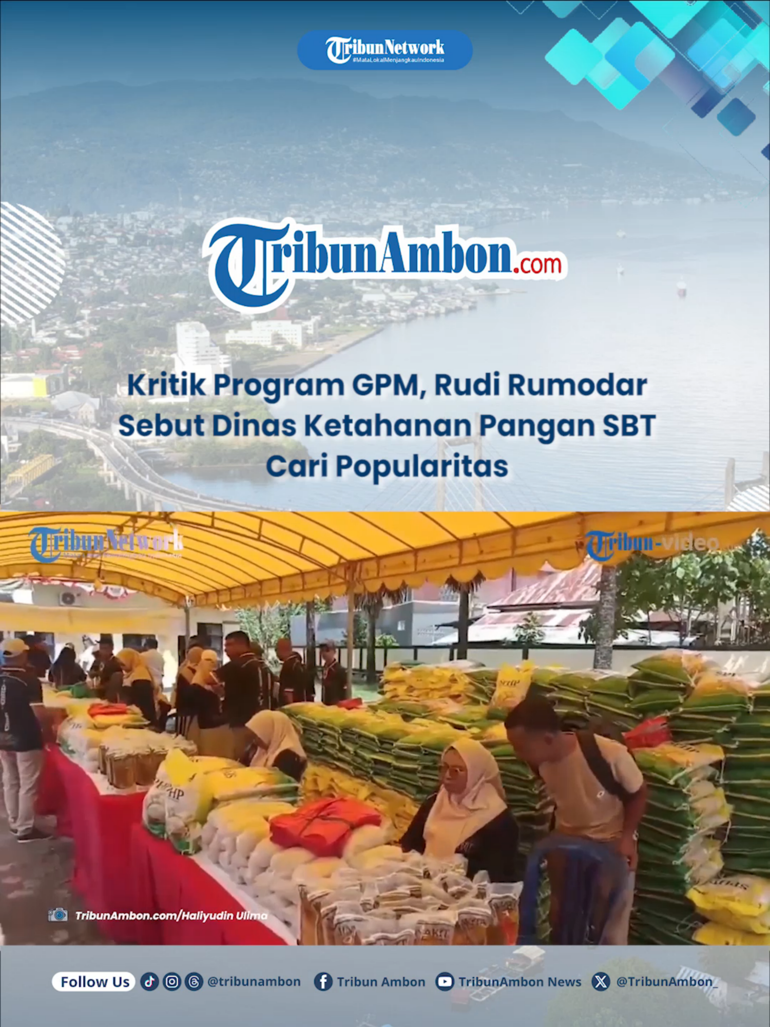 Kritik Program GPM, Rudi Rumodar Sebut Dinas Ketahanan Pangan SBT Cari Popularitas Baca Selengkapnya : https://ambon.tribunnews.com/bula/92582/kritik-program-gpmrudi-rumodar-sebut-dinas-ketahanan-pangan-sbt-cari-popularitas #KabupatenSBT #SeramBagianTimur #infoSBT #dprdserambagiantimur