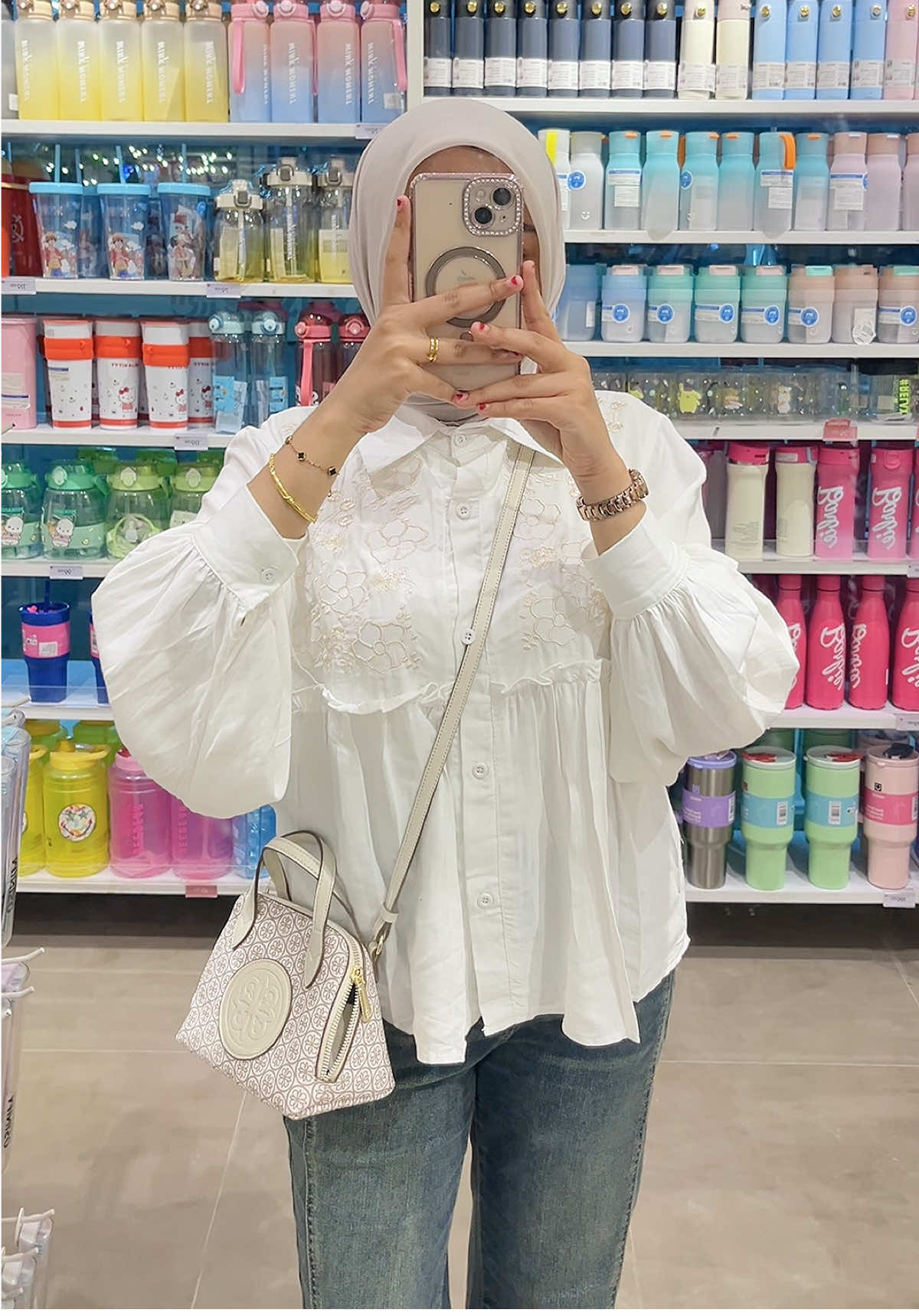 Blouse bordir cantik🤍#blousebordir #blouse #blousewanita 