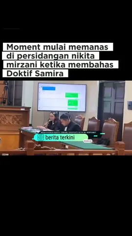 Moment mulai memanas di persidangan nikita mirzani ketika membahas Doktif Samira #sidangnikitamirzani #niki #rezagladys #doktif #update 