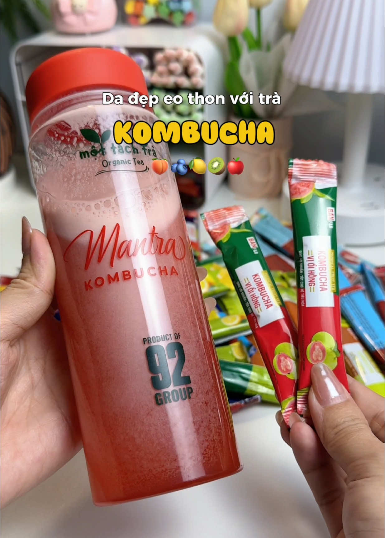 Da đẹp dáng thon với nước uống Kombucha, đừng uống nước ngọt nữa mấy bà. #kombucha #dadepdangxinh #trakombucha #meoriviu636 #xuhuong 