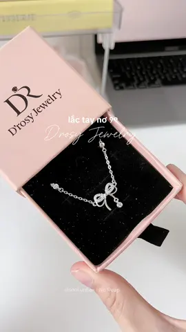 Em lắc nơ này xinh xĩuu 🎀✨ #Lactaybacnu #vongtay #quatang #vongtaybac   #drosyjewelry 