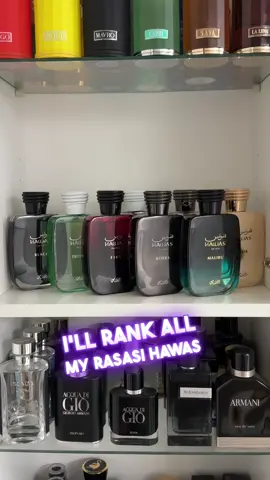 تقييم عطور رصاصي هوس بالكامل من الافضل للاسوء 😮‍💨🔥 Rating All My Rasasi Hawas Line From Best To Worst