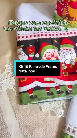 🎅 Kit com 10 panos de prato decorados de Natal 🎄 Úteis, fofos e com preço imperdível! 👉 Corre e garante o seu no link da Bio✨ #NatalShopee #CantinhoDeNatal #DecoraçãoDeNatal #AchadinhosTikTok #achadosshopee 