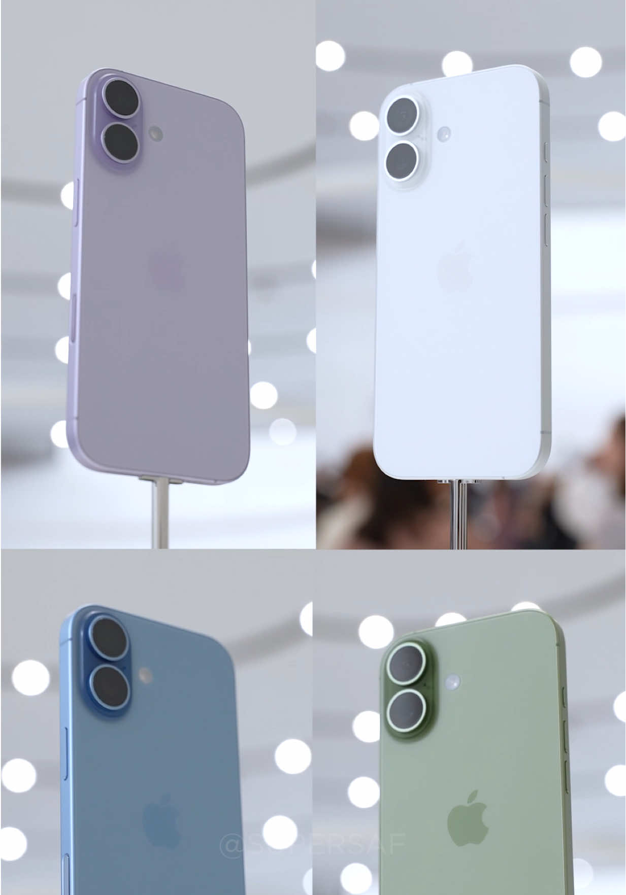 All the iPhone 17 Colours! Which is your pick? 🤔 Lavender, Sage, Mist Blue, White or Black? #iphone17 #iphone17promax #iphoneair #fyp #supersaf