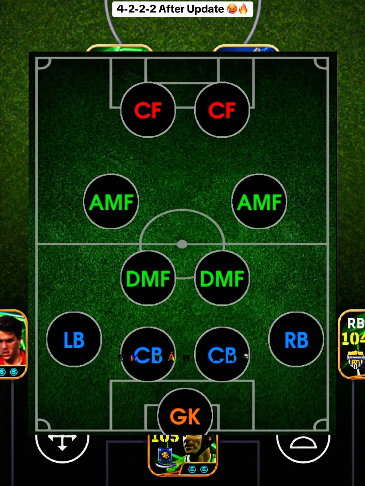How to get 4-2-2-2 default formation? #foryou #efootball #foryoupage #sktahmang #viral 