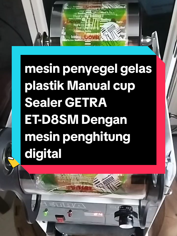 Rekomendasi mesin penyegel gelas plastik  manualcup Sealer #mesincupsealer  #mesinpresgetra  #getraet_d8sm  #cupsealergetra  #modalkontendoang 