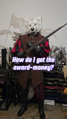 How to get the sword money? #furrytiktok #furryfandom #furry #squidgame #fursuiter 