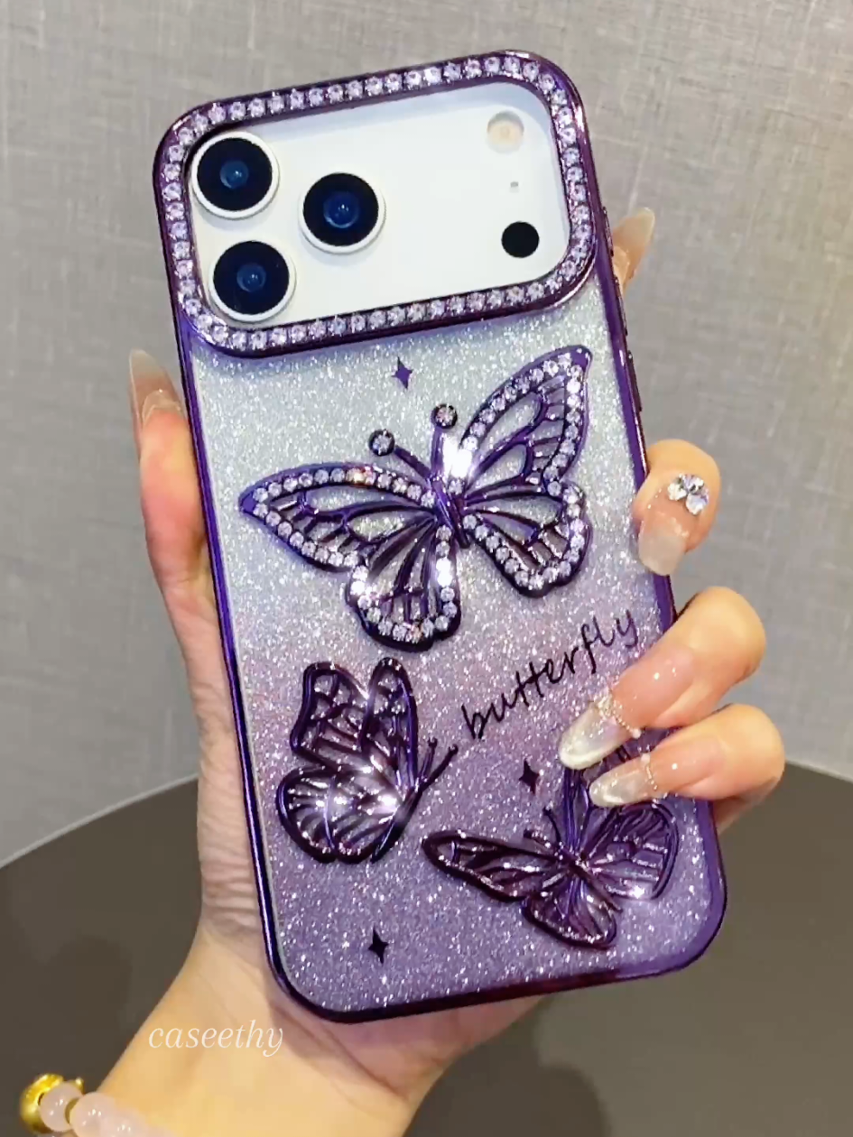 This is super sparkling✨️✨️🦋That is my 17 promax lphonecase!#iphonecase #iphonecover #iphone17 #iphone17promax #butterfly  #iphone17air #iphoneaccessories yt 