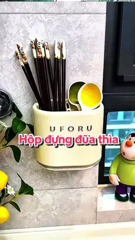 Hộp đựng đũa muỗng 2 trong 1, có thể để bàn hoặc treo lên tường tuỳ ý #hopdungduamuong #hopdungduathia #hopdungdua #hopdungduadantuong #hopdungduatreotuong 